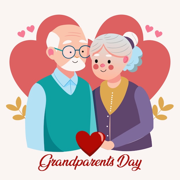 Happy grandparents day a Joyful Journey with an Elderly Couple and Their Simple Sign