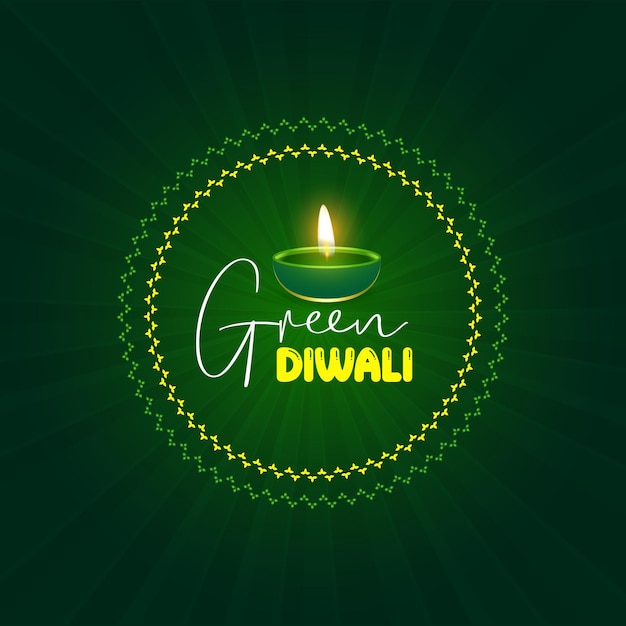 Happy green eco Diwali