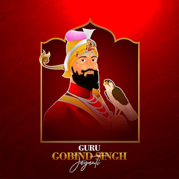 Happy guru gobind singh jayanti celebration background