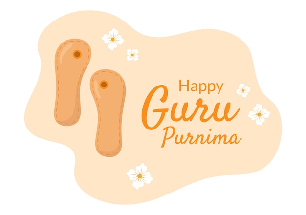 Happy Guru Purnima of Indian Festival Illustration