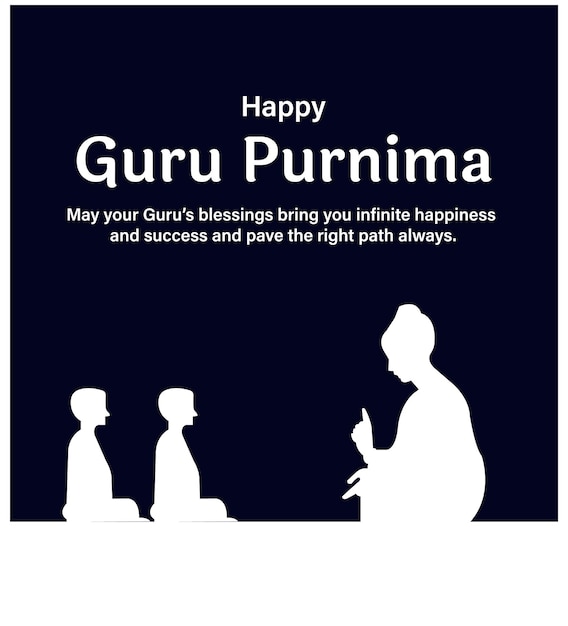 Happy Guru Purnima Religious Holiday Festival Celebration in India