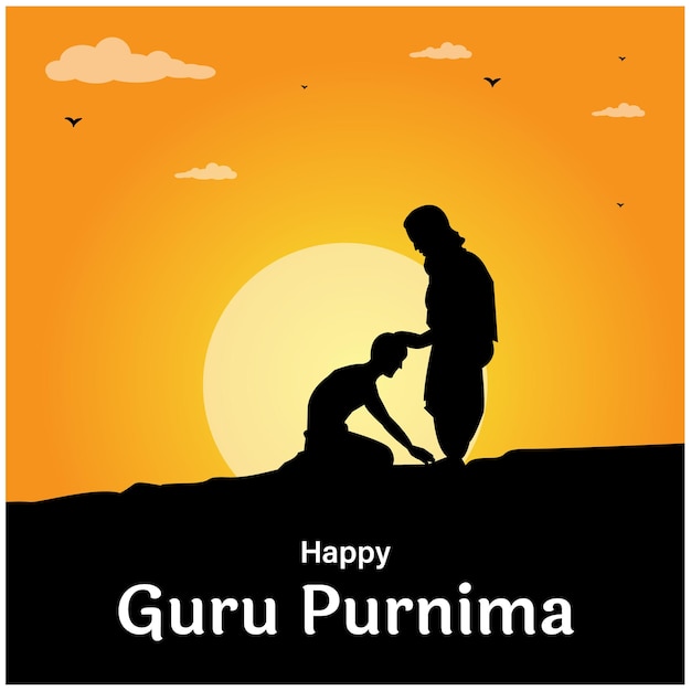 Happy Guru Purnima Religious Holiday Festival Celebration in India