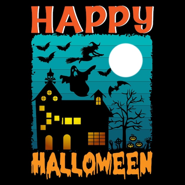 Happy Halloween   Funny Vintage Illustration Trending Shirt