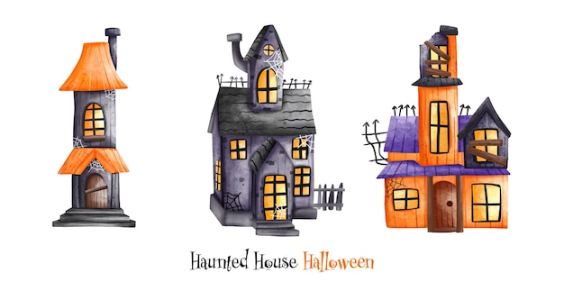 Happy Halloween Halloween Haunted house Halloween element Halloween decorationxDxA