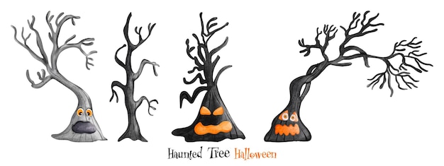 Happy Halloween Halloween Haunted Tree Halloween element Halloween decorationxDxA