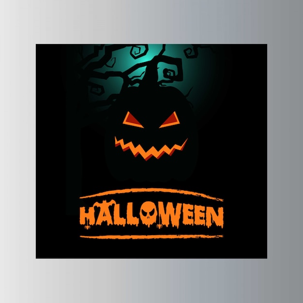 Happy Halloween invitation card design