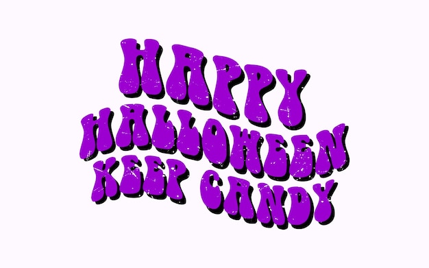 HAPPY HALLOWEEN KEEP CANDY LETTERING T SHIRT DESIGN