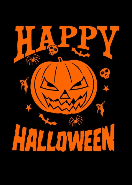 HAPPY HALLOWEEN ORANGE