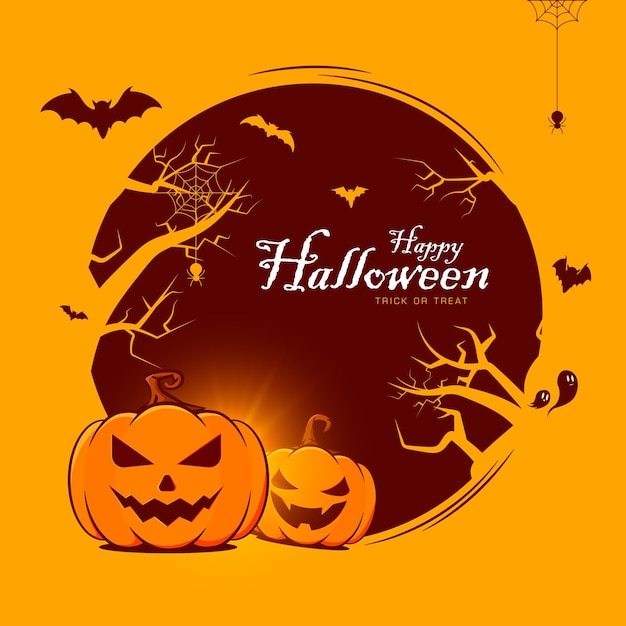 Happy halloween party background - Vector illustration