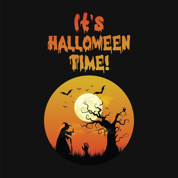 Happy Halloween Party retro vintage t-shirt design