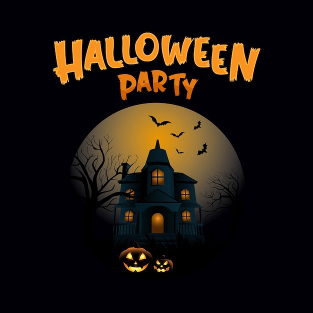 Happy Halloween Party retro vintage t-shirt design