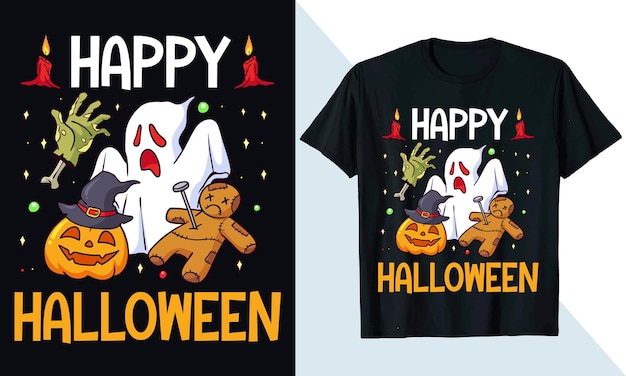 Happy Halloween Party Shirt Scary Night Halloween tshirt Design Template