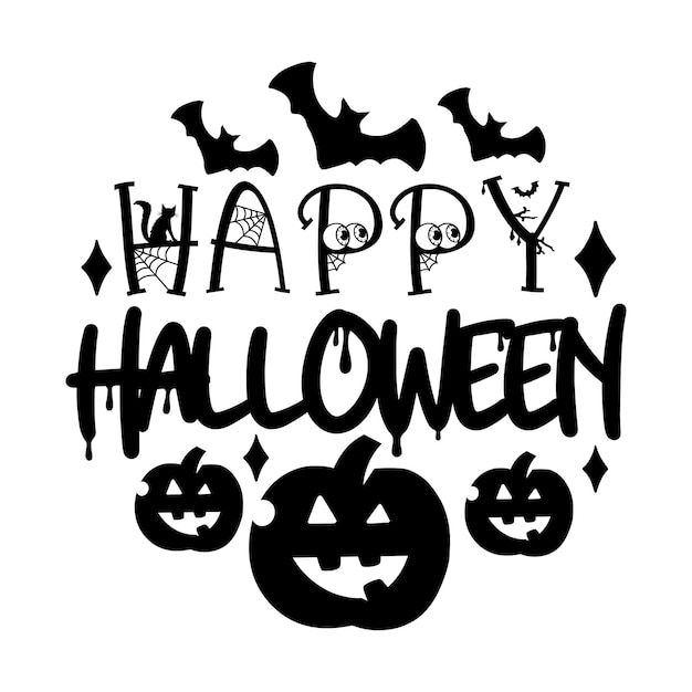 Vector happy halloween porch sign svg