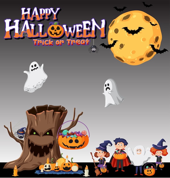 Happy Halloween poster template