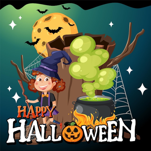 Happy Halloween Poster Template