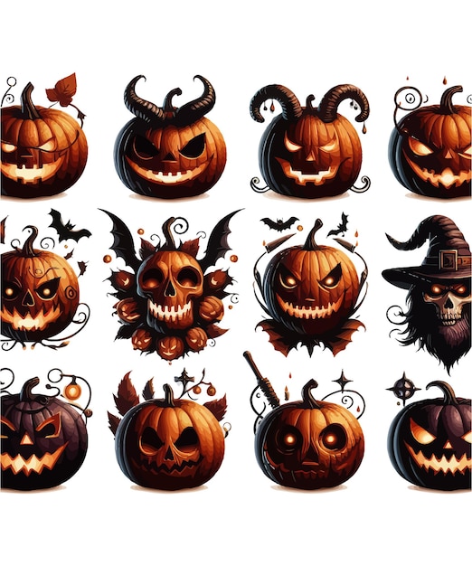 Happy Halloween Pumpkin Set bundil