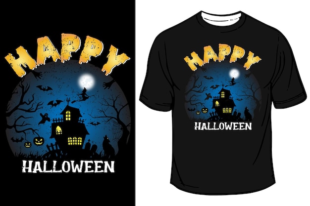 Happy halloween quotes t shirt design vector