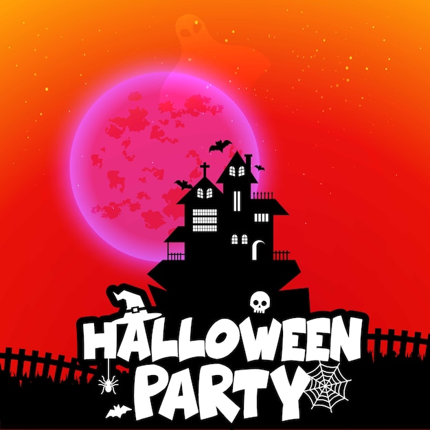 Happy Halloween scary Night background