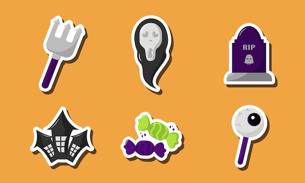 Happy Halloween Spooky Sticker Set