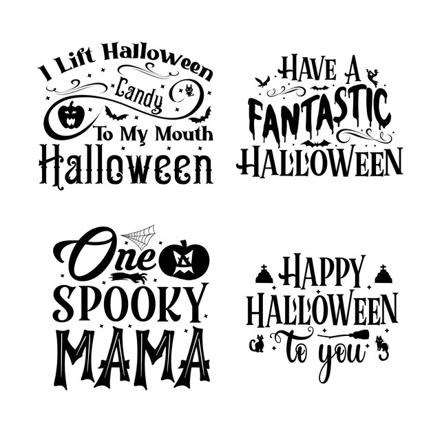 Vector happy halloween t shirt design templates