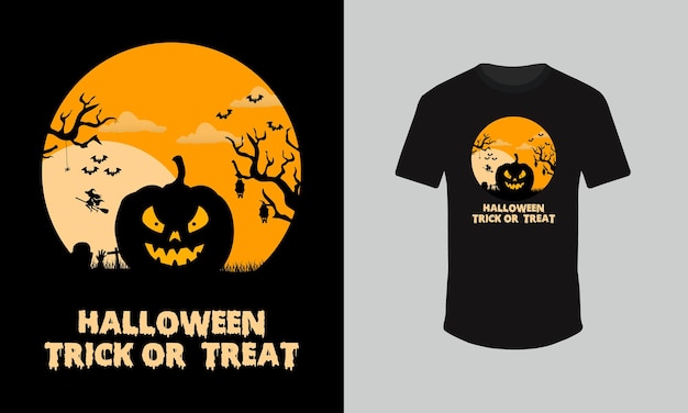 Happy Halloween t shirt design trick or treat t shirt