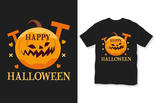 Happy halloween t shirt design