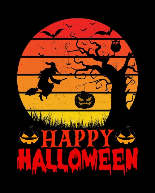 Happy Halloween t shirt design