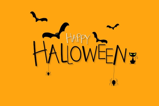 Happy Halloween Text Banner