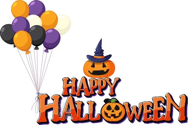 Happy Halloween text design