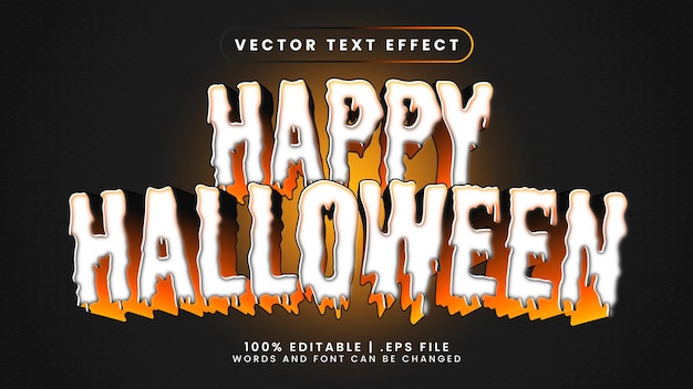 Happy halloween text effect editable dead and witch text style