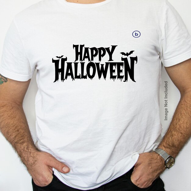 Vector happy halloween typography tshirt design halloween typography design