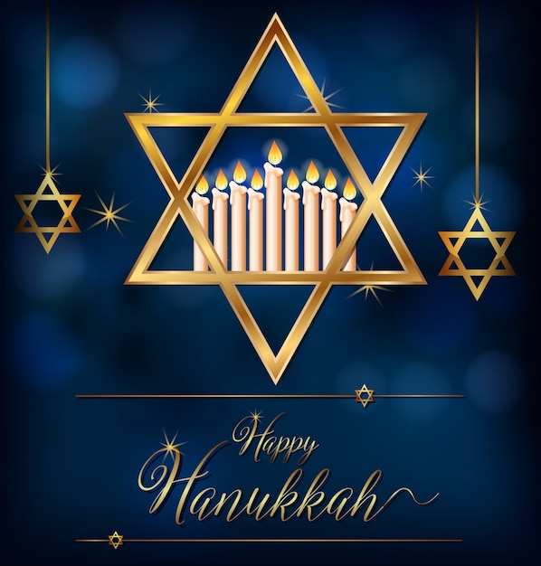 Happy Hannukkah card template