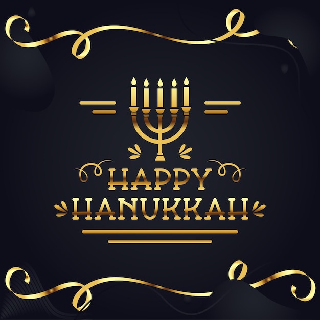 Vector happy hanukkah colorful card with menorah vector happy hanukkah card template with stars