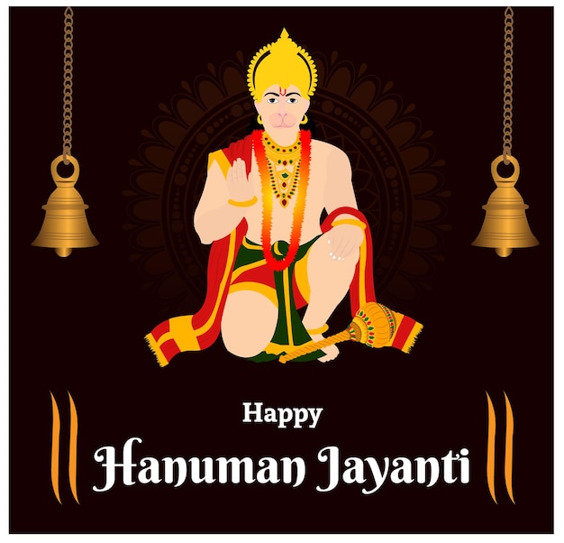 Happy Hanuman Jayanti Creative Vector Illustration