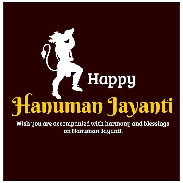 Happy Hanuman Jayanti Creative Vector Illustration