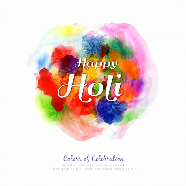 Happy Holi festival background