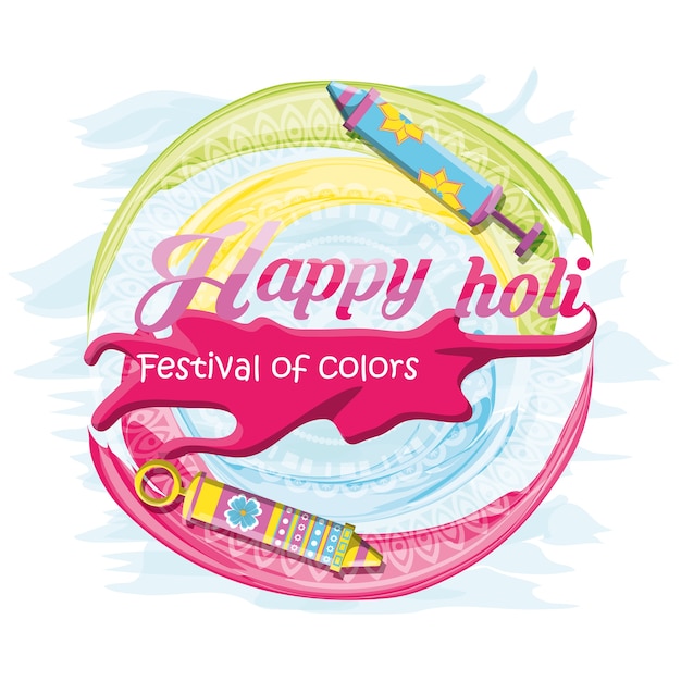 Happy holi festival 