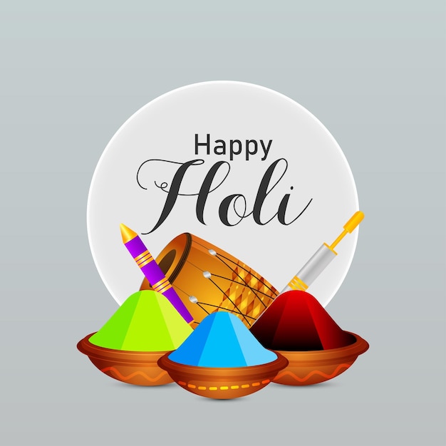 Happy holi indian festival background