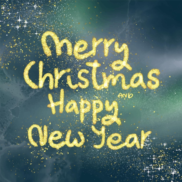 Happy Holidays and a Prosperous New Year! Vector background in EPS10 format with realistic bokeh and gold glitter.