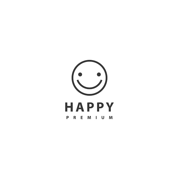 Vector happy icon sign symbol logo vector