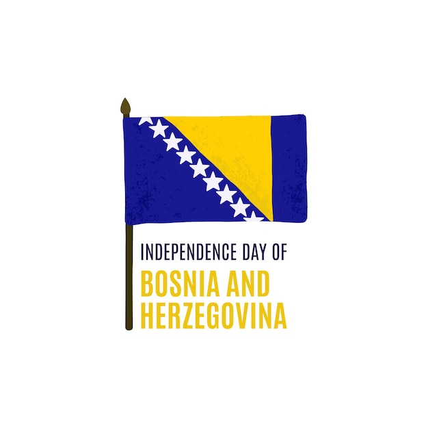 Happy independence day of Bosnia and Herzegovina. Bosnian holiday 1st of March.