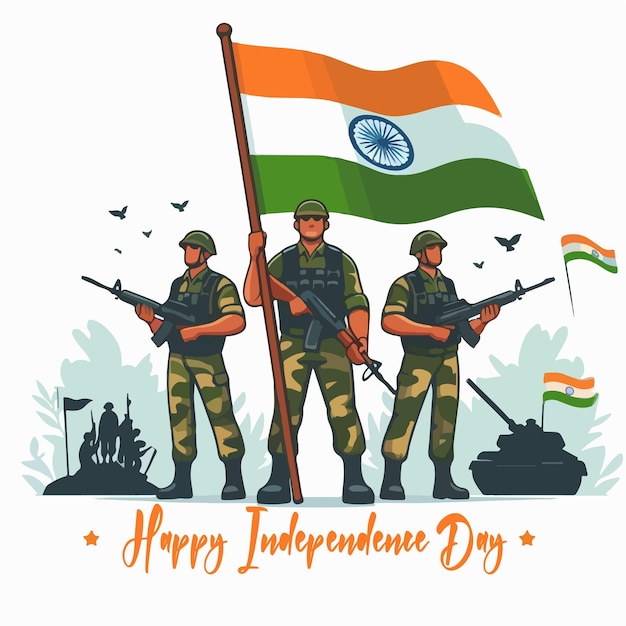 happy independence day India vector illustration design