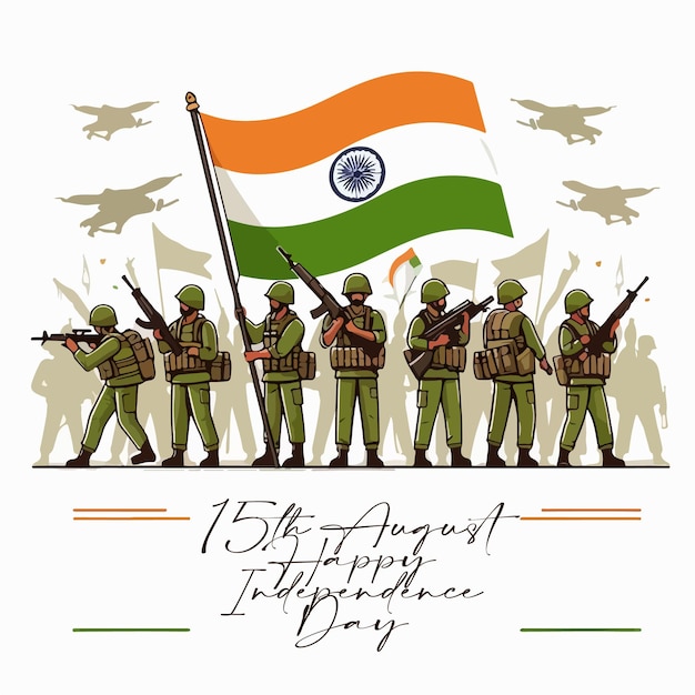 happy independence day India vector illustration design