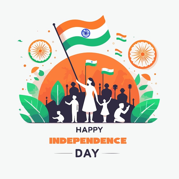 happy independence day India vector illustration design