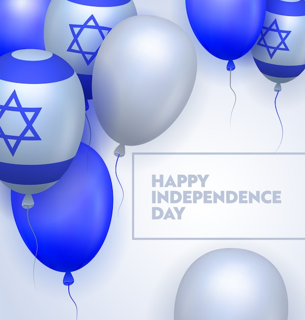 Happy Independence Day of Israel Typography Greeting card