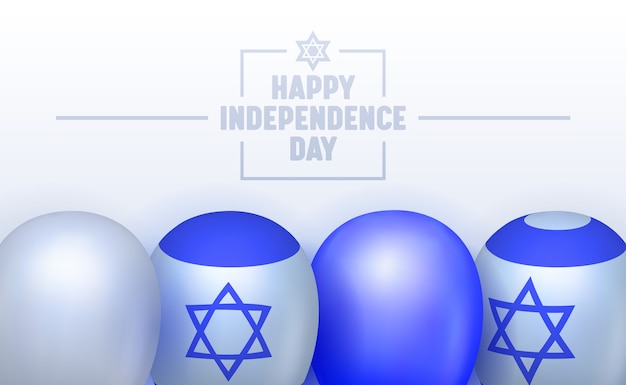 Happy Independence Day of Israel Typography Greeting card