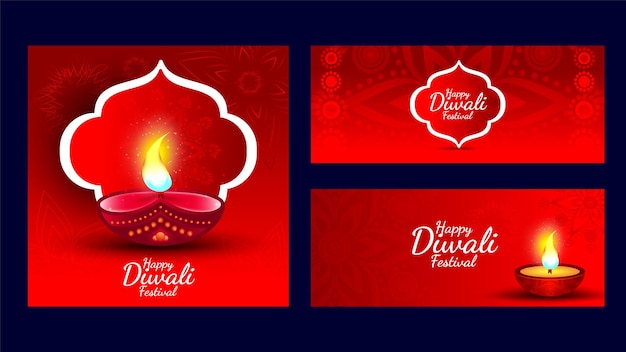 Happy indian diwali festival celebration background design