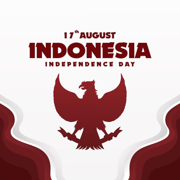 Happy Indonesia Independence Day Post Template