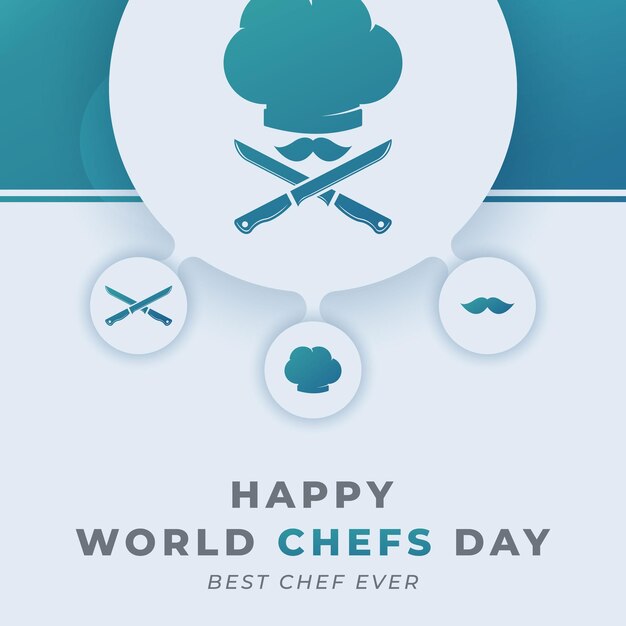 Vector happy international chefs day vector design illustration for background poster banner advertising