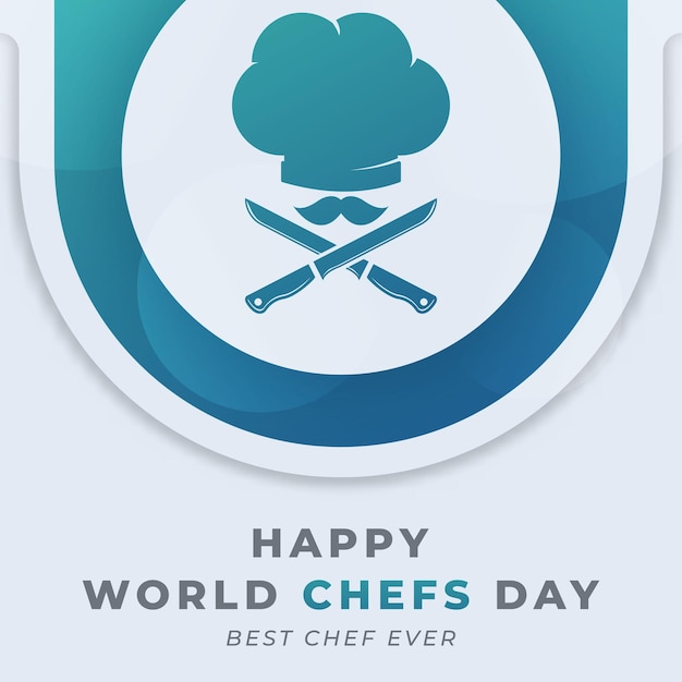 Vector happy international chefs day vector design illustration for background poster banner advertising